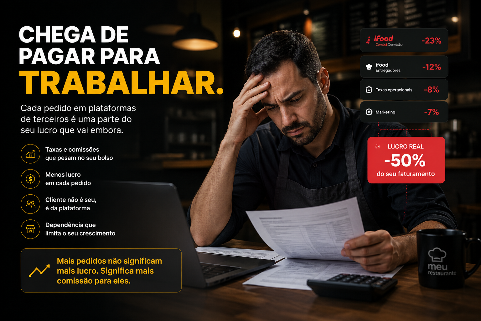 Chega de pagar para trabalhar